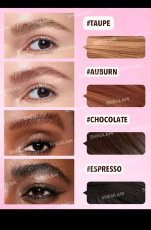 SHEGLAM Brow-Fection Angled Brush & Dip-Auburn - Image 6