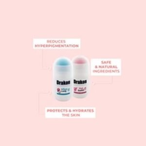 Drakon Whitening Deodorant Lollipop Candy Scent 50ml + Drakon Whitening Deodorant Pink Bubbles Scent 50ml
