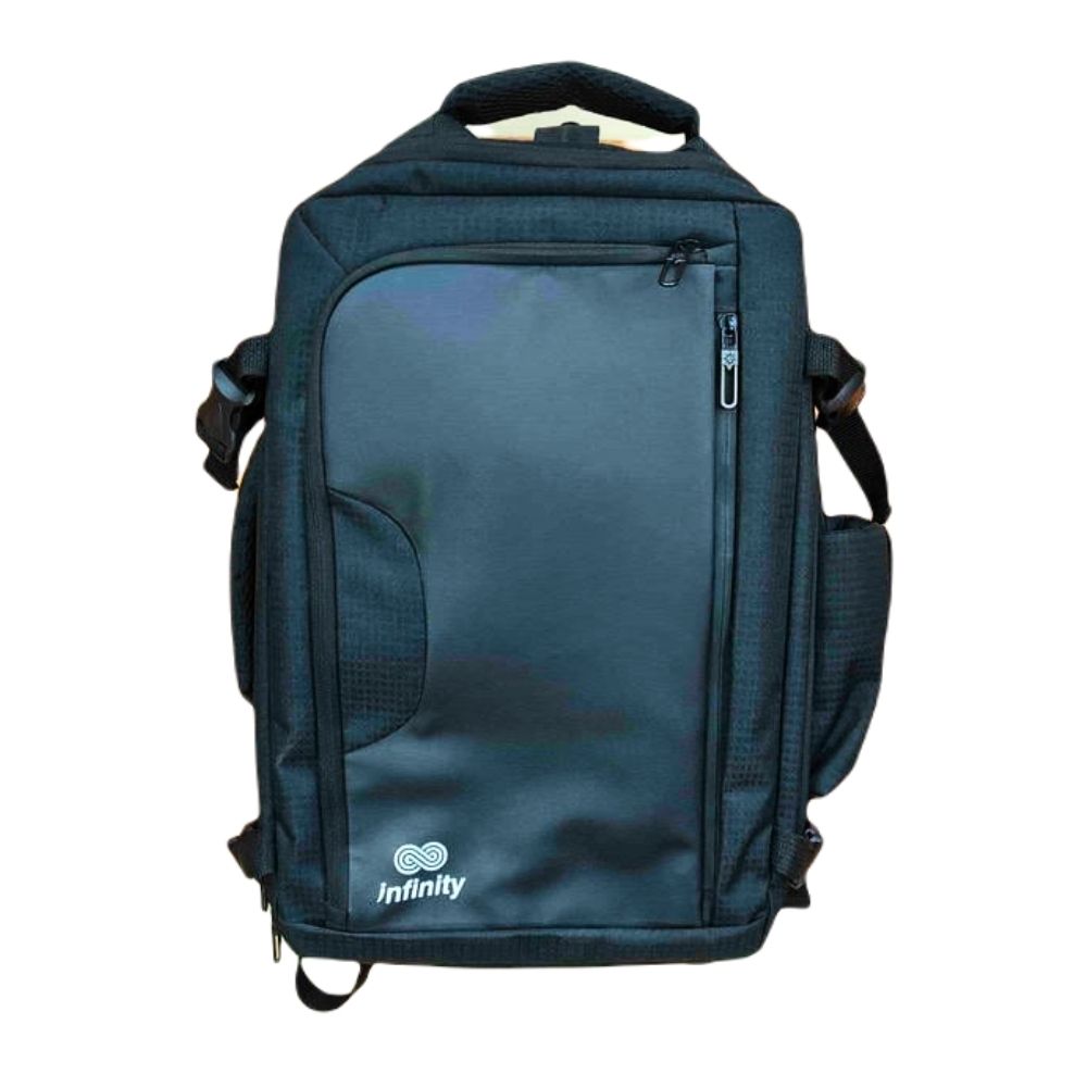INFINITY - Black Backpack - Versatile Storage for Your Life