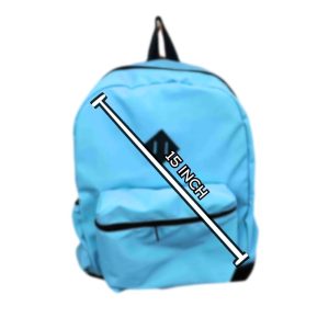 GENERIC - LAPTOP BACKPACK WATER PROOF , BABY BLUE - BLUE