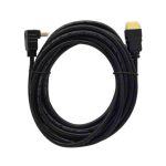 GENERIC - Cable HDMI (3 metres) Right Angle Lead High Speed Angled 90-degree Full HD 1080p for TV, PC Monitor, Box, PS4/5 Cable HDTV Gold Plated
