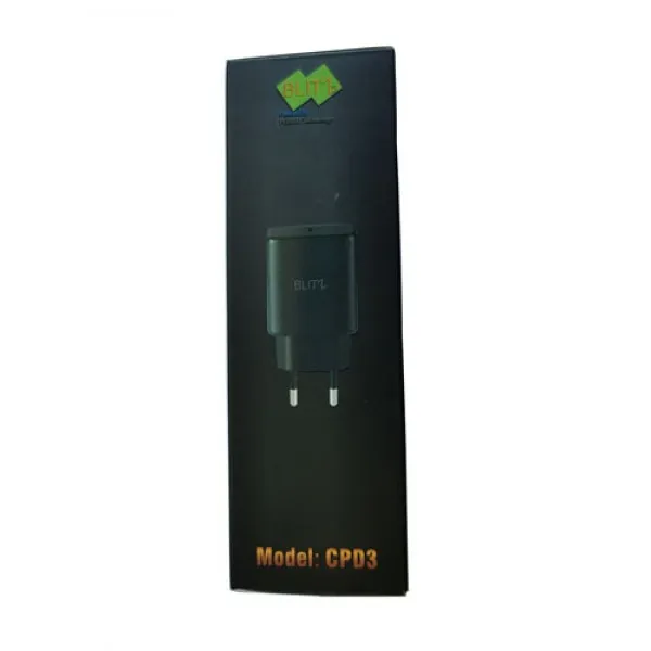 BLITZ - CPD3 Wall Charger | 20W PD Fast Charging | Type-C Port | CE Certified | 1-Year Warranty