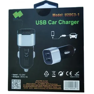 BLITZ - U2DC3-1 Car Charger | Dual USB Ports | 3.1A Output | CE Certified | 1-Year Warranty