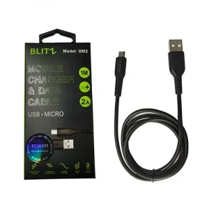 BLITZ - UM2 USB-Micro Cable | 10W Fast Charging & Data | 1M TPE | CE Certified | 1-Year Warranty - Image 3