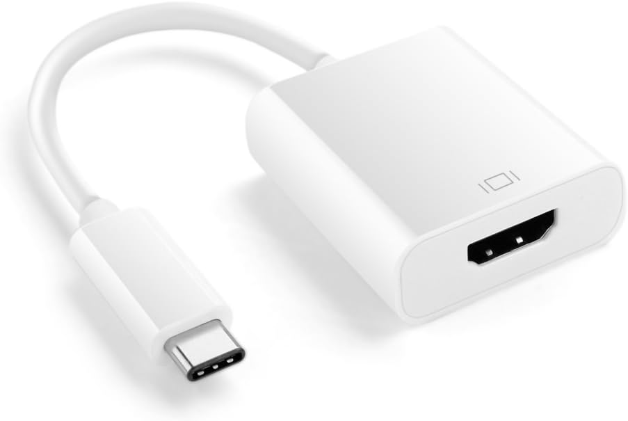 GENERIC - USB TYPE C to HDMI Adapter - usb-c 3.1 male to hdmi female high speed ultra hd uhd 4k 1080p video audio av adaptor converter cable wire cord plug connector