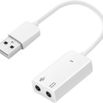 GENERIC -  USB External Sound Card Audio Adapter USB2.0 to 3.5MM Audio Output Microphone Input Converter Plug and Play for Windows/Vista/Win7/Linux/WinCE/Android/Mac