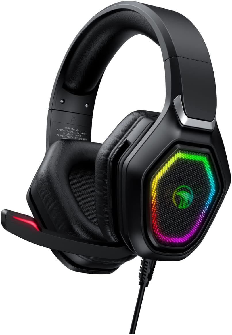 HAVIT - H659D Gaming Headset, RGB 50mm 3D Surround Stereo