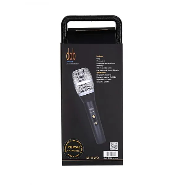 DOB - M 11 WD Wired Microphone - Professional, Dynamic Uni-directional, 1 Year Warranty