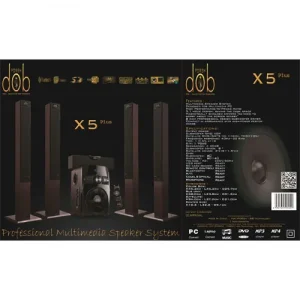 DOB - X5 Plus Home Theatre - 120W RMS, AUX/USB/Bluetooth/SD, ISO 9001 & CE Certified, 3 Years Warranty - Image 6