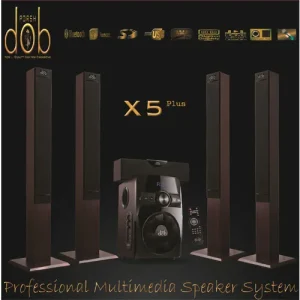 DOB - X5 Plus Home Theatre - 120W RMS, AUX/USB/Bluetooth/SD, ISO 9001 & CE Certified, 3 Years Warranty - Image 4