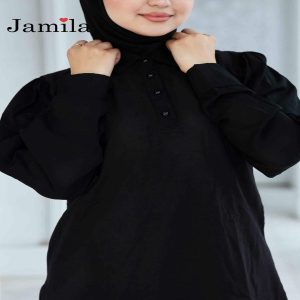 JAMILA - Full Chemise Cotton Top - Image 3
