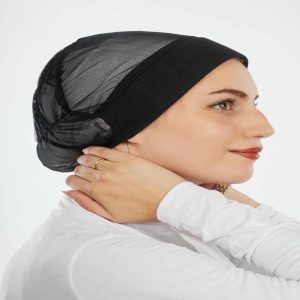 JAMILA - Front Padded Net Bonnet (Breathable) - Image 6