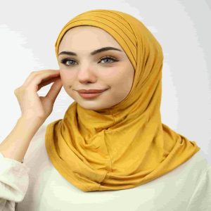JAMILA - Cotton Lycra Pleated Two Pieces Syrian Cap - Image 22