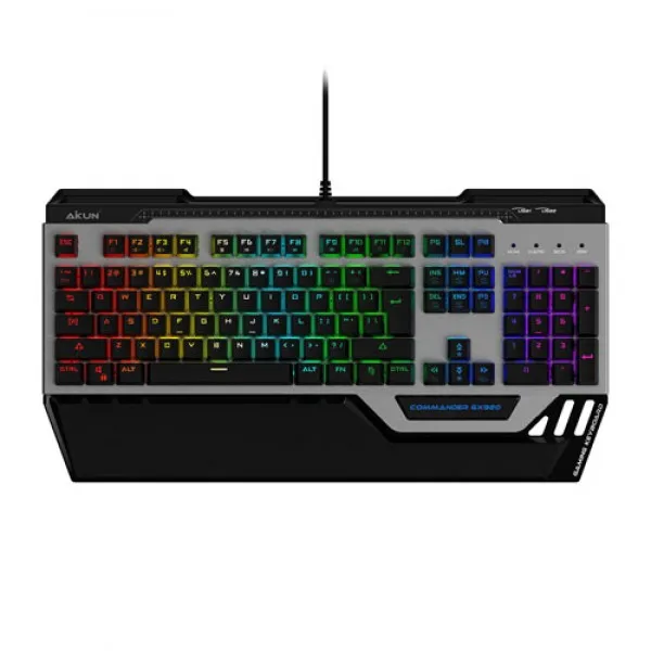 AKUN - GX920 Full Mechanical Gaming Keyboard - RGB, 2 USB Ports, 1 Year Warranty