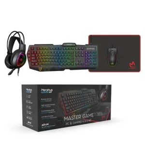 AKUN - GX6100 4 IN 1 PREMIUM GAMING KIT - RGB Keyboard, Mouse, Headphone & Pad, 1 Year Warranty - Image 7