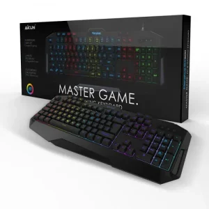 AKUN - GX600 Programmable Gaming Keyboard - RGB, MX Blue Switches, 1 Year Warranty - Image 8