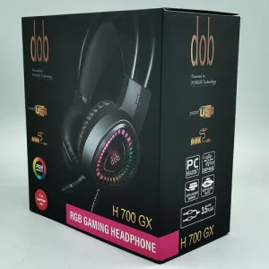 DOB - 700 GX Gaming Headphone - RGB, Detachable Mic, 1 Year Warranty
