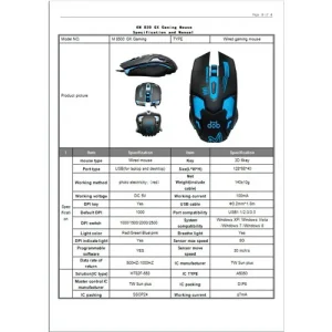 DOB - KM 830 GX Gaming Combo - RGB Keyboard & Mouse, 1 Year Warranty - Image 3