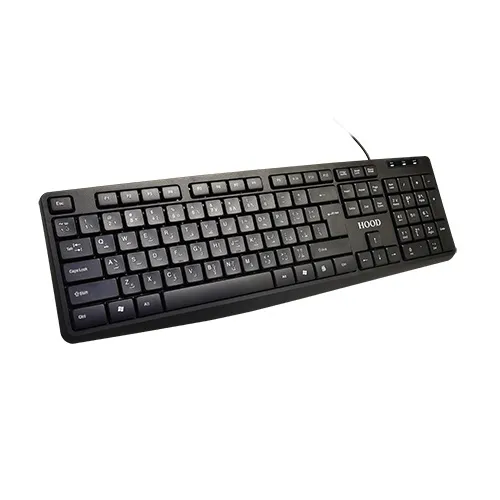 HOOD - KB 150 USB Wired Keyboard - Standard, Ultra-Durable, 2 Years Warranty
