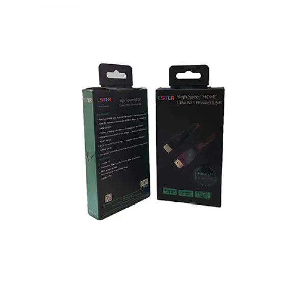 ESTER- HDMI 0.5M Cable - 4K, Gold Plated, 1 Year Warranty
