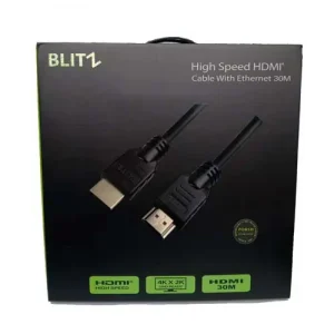 BLITZ - HDMI 30M Cable - 4K, Pure Copper, 1 Year Warranty