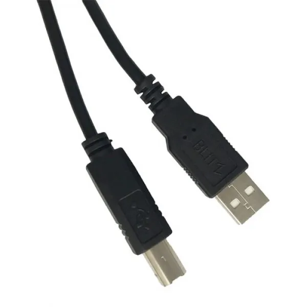 BLITZ - Printer 3M Cable - USB A/B, Nickel Plated, 1 Year Warranty