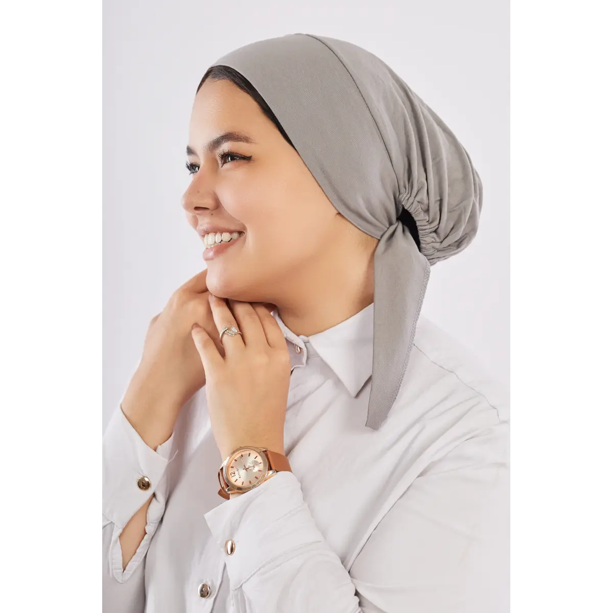 جميلة - بونيه رباط بدون بطانة - Image 7